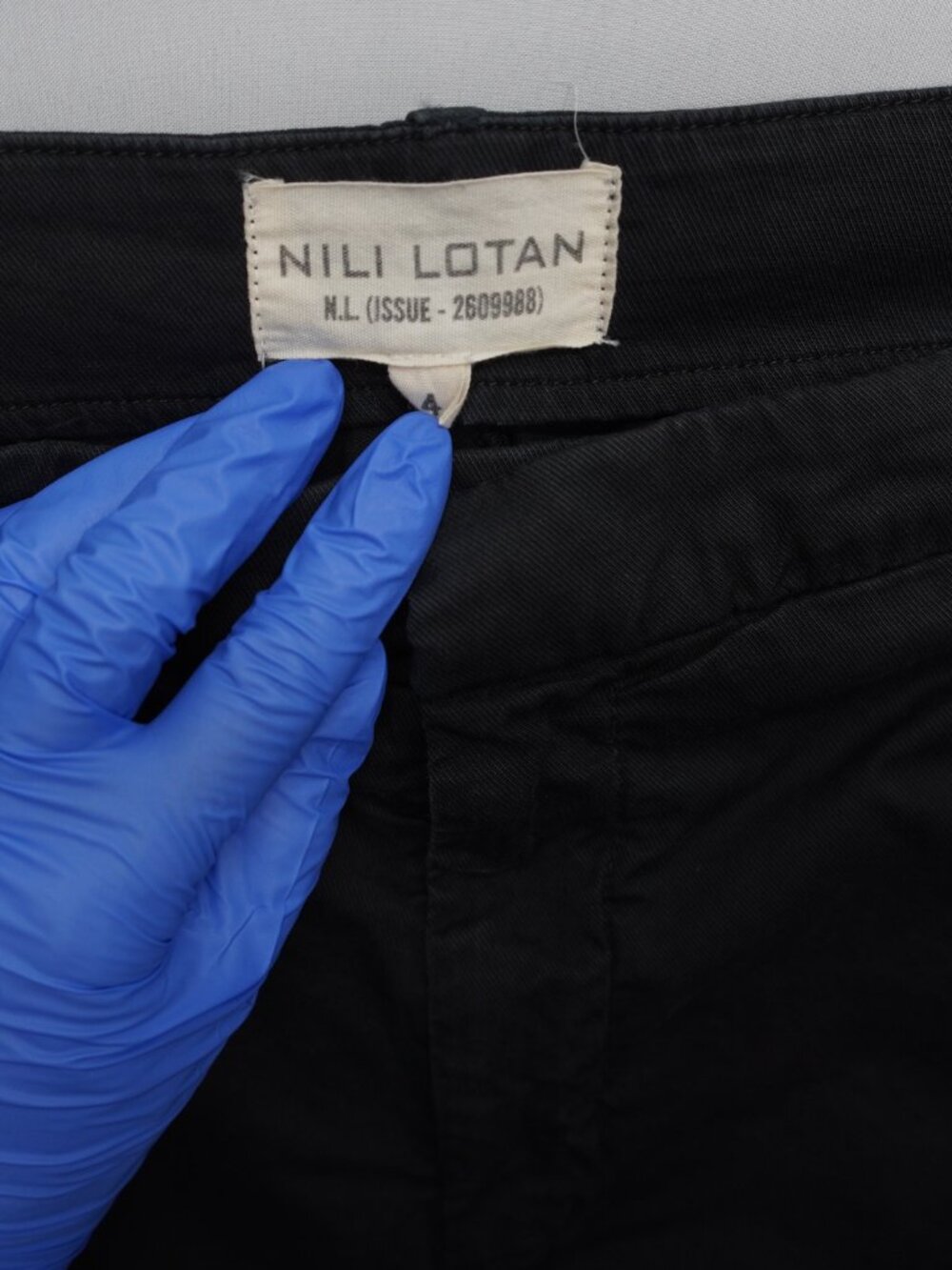 Nili Lotan Paris Pants Size 4 Jet Black Drop Crotch Baggy Trousers - Picture 7 of 15